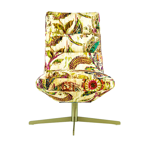 Floral Fabric Swivel Chair | Kilcroney Furniture